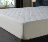 Luxury Hotel Quality Striped Mattress Protector Image 1