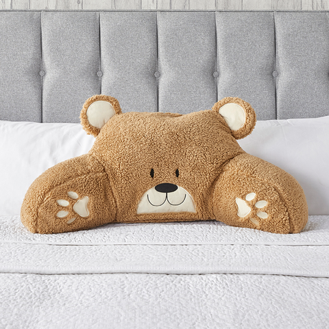 Huggleland Kids Teddy Fleece Bear Cuddle Cushion