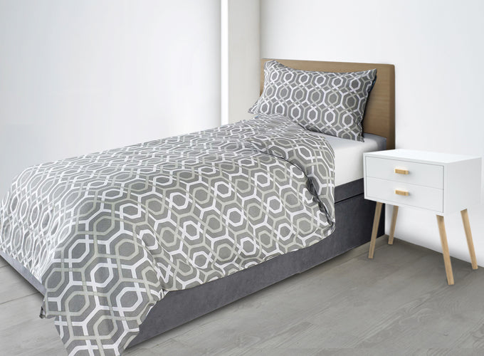 Downland Carlton Grey Essential Bedding Pack Image 2