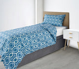 Downland Carlton Blue Linen Set Image 2