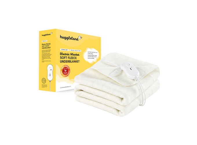 Huggleland Soft Fleece Electric Heated Underbanket Image 1