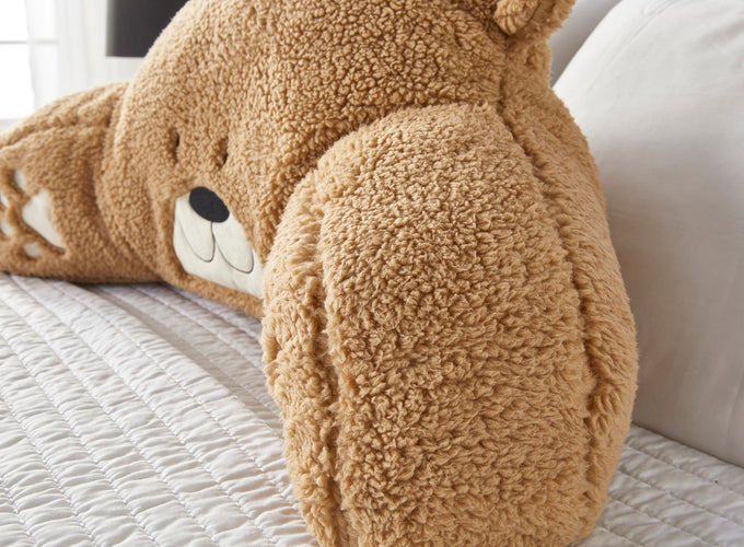 Huggleland Kids Teddy Fleece Bear Cuddle Cushion Image 3