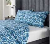Downland Carlton Blue Linen Set Image 4