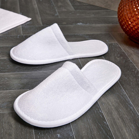 Downland Closed Toe Velour Slippers