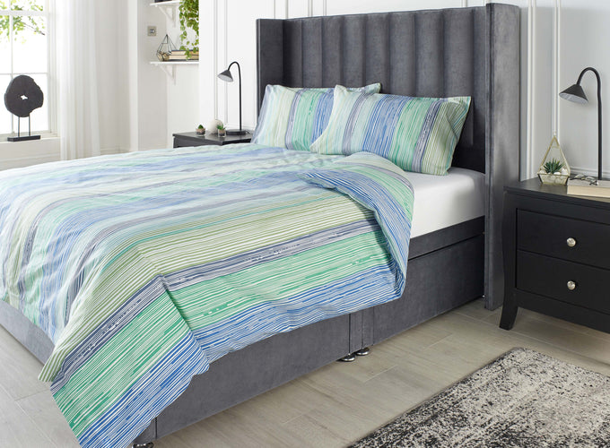 Downland Osborne Stripe Essential Bedding Pack Image 3