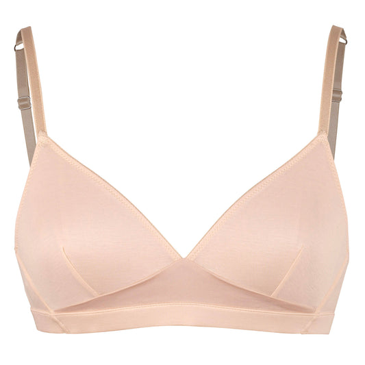 BUTTERFLY BRA, ORGANIC COTTON JERSEY, SAND, Product code 22-24-121