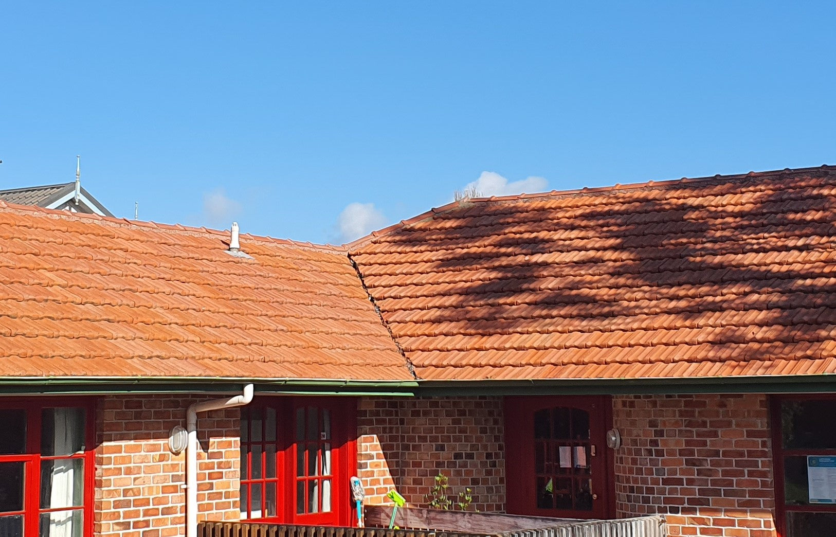 Winstone Clay Tile Roof cleaned with Bio-Shield