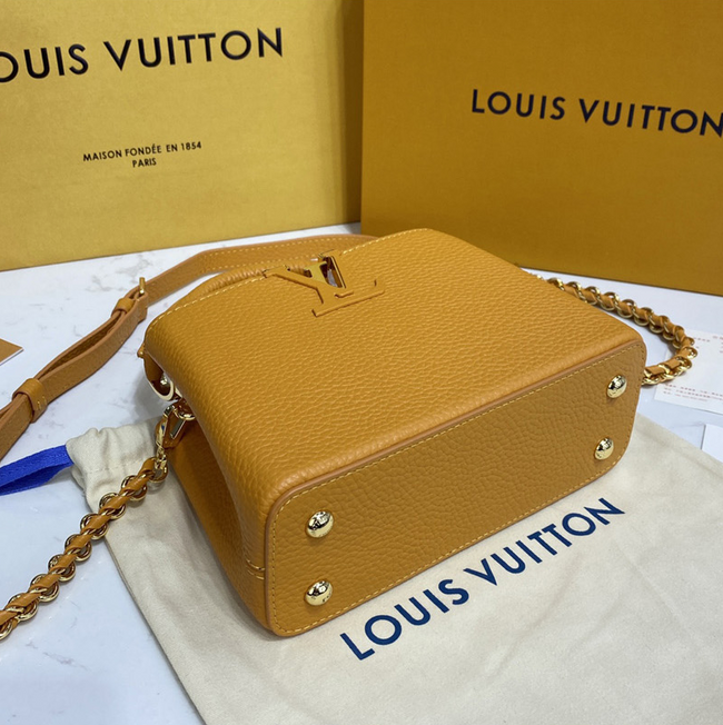 Pochette accessoire cloth mini bag Louis Vuitton Brown in Cloth - 16385750