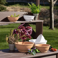 Adobe Dish Garden Planter Set