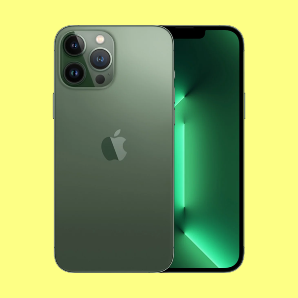 Használt, felújított zöld iPhone 13 Pro illusztráció elsődleges