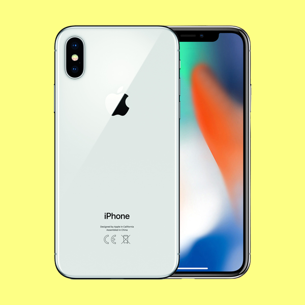 Használt, felújított ezüst iPhone X illusztráció elsődleges