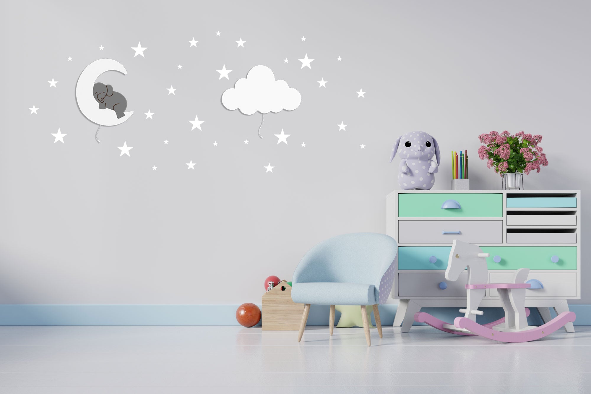 Composition veilleuse murale enfant BabyNotte Play - Lenny et Alba product image