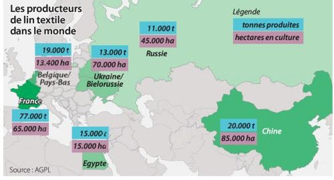jeanne l paris carte pays producteurs de lin