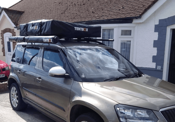 TentBox Lite on Skoda Yeti in driveway