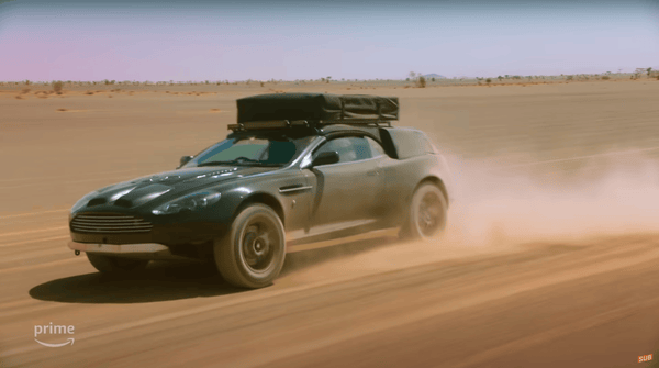 TentBox car roof tent on Grand Tour episode installed on Aston Martin DB9