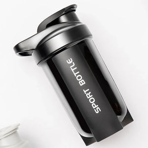 Portable Protein Powder Shaker Bottle Leak Proof Water Bottle For Gym Outdoor Fitness Training Sport Mixing Cup With Scale - Wooshopty Fitness Wellness Yoga and Exercise 
