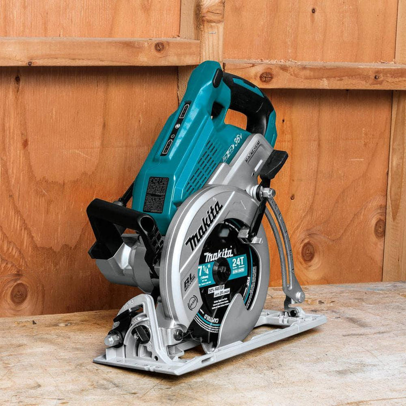 18V X2 LXT (36V) Brushless Cordless Rear Handle 7.25 in. Circular Saw (Tool-Only) with Bonus 7.25 in. Saw Blade