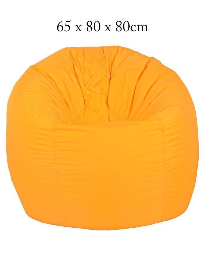 Relaxsit Puffy Plain Fabric Bean Bag Chair - Home Decor Chairs Matching Furniture - Luxury Furniture Bean Bag