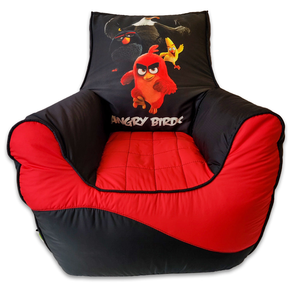 Kids Sofa Bean Bag In Pakistan Relaxsit   Kinsofaangrybirdsblack 4 