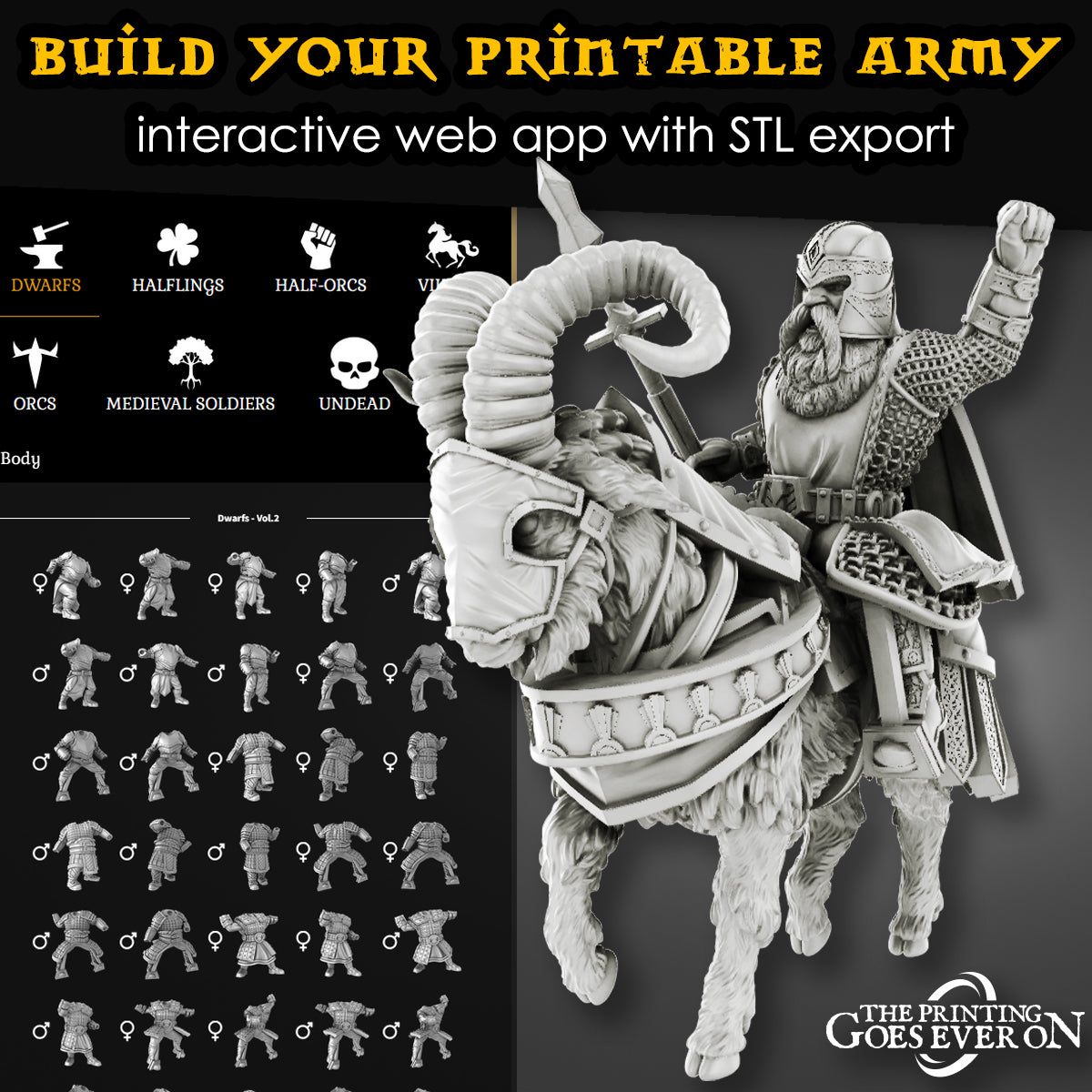 Custom Printed Dwarf! | Tales of the Deep | Muster the Dwarves | The Printing Goes Ever On