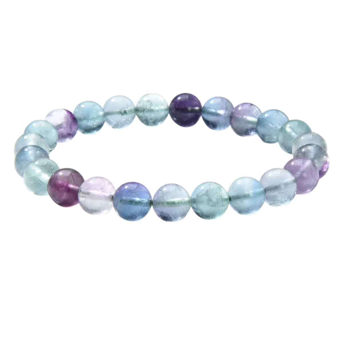 Rainbow Fluorite Bracelet 8mm - Gem Club USA