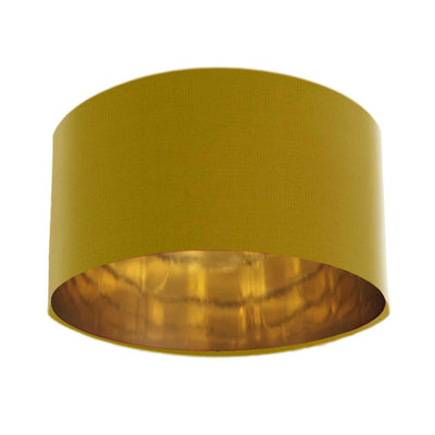 Brushed gold shop lamp shade