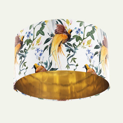 tropical bird lampshade