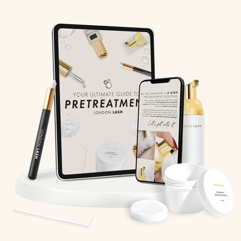 Ebook for Lash Technicians about pretreatment for natural lashes before eyelash extensions