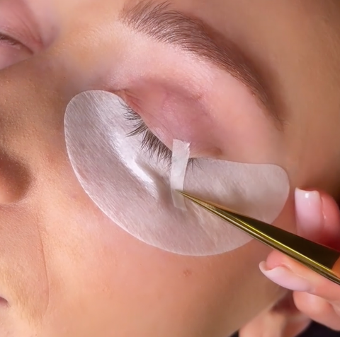Using lash tape to prevent chemical burns