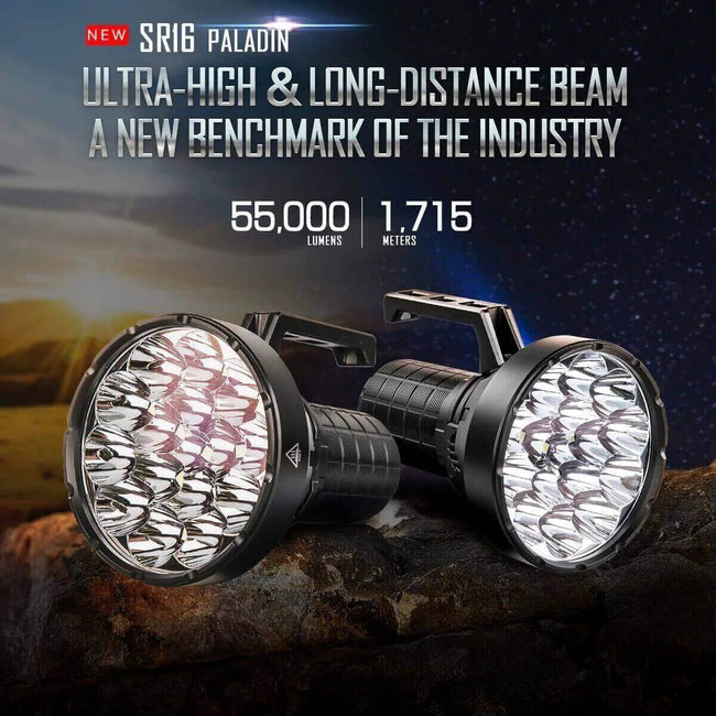Imalent SR32 Super Bright Flashlight/Searchlight,120,000 Lumen