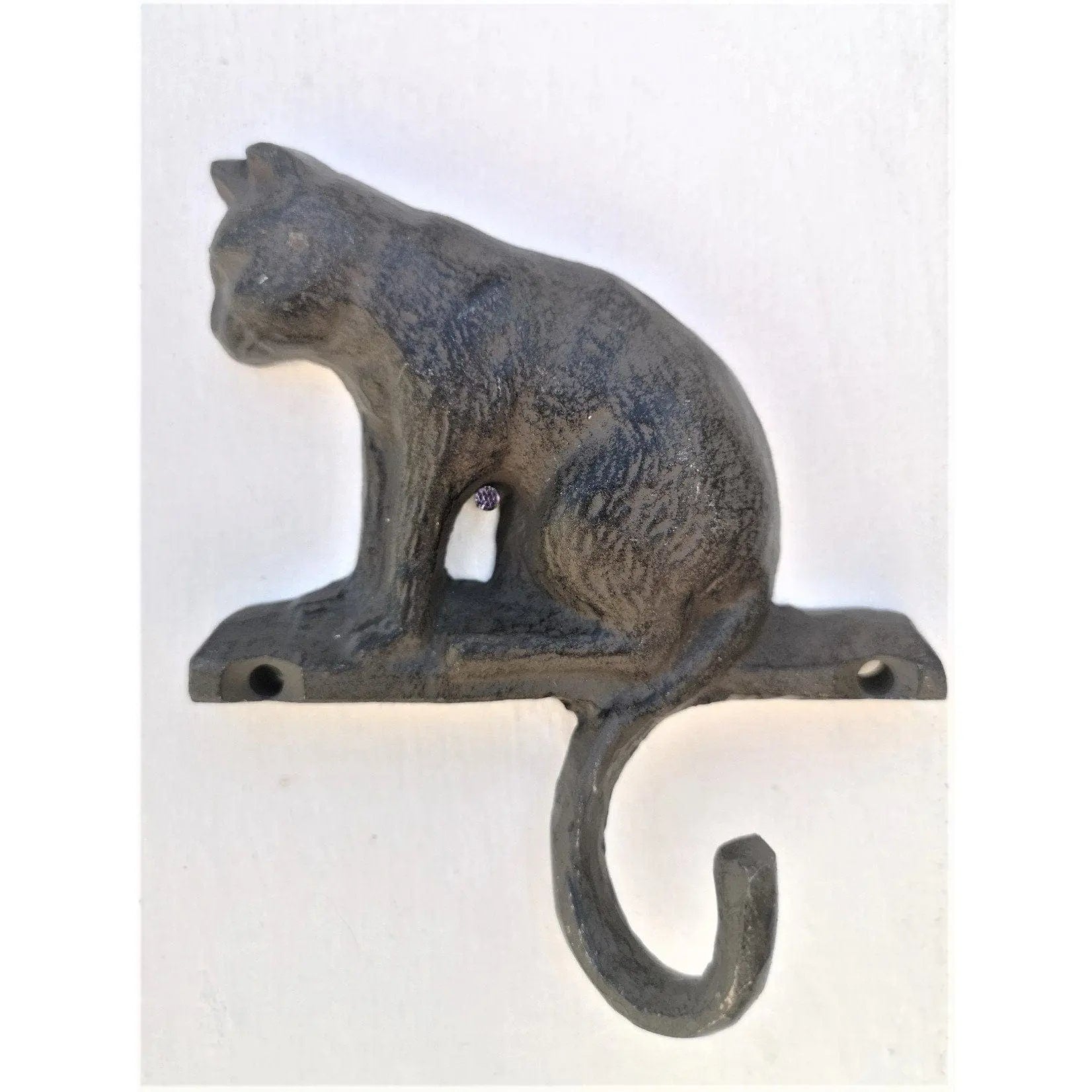 Cat Hook, Cat Decor, Gift for Cat Lover, Kitten Wall Hook, Cat Key Hanger,  Key Hook