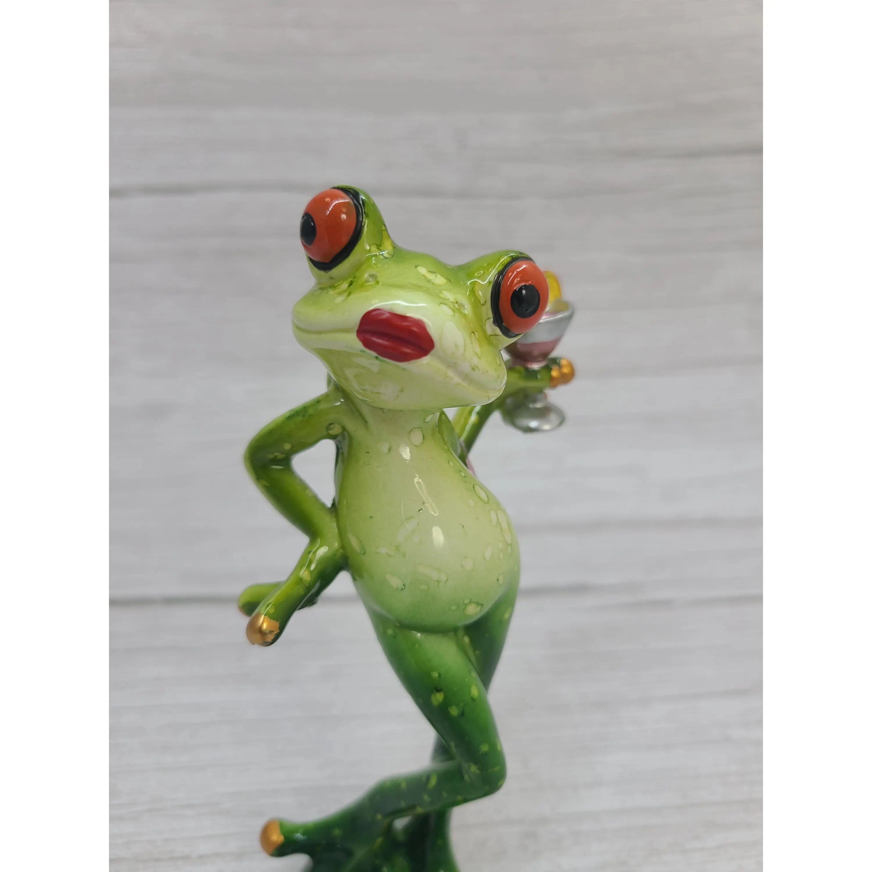 Funny Frog Figurine, Toilet Frog Figurine, Frog Pen Holder, Funny Pen  Holder, Funny Animal Figurine