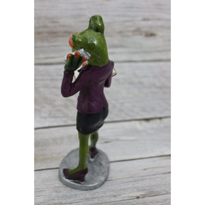 Funny Frog Figurine, Lady Frog Figurine, Executive Frog Figurine, Funny  Animal Figurine, Bathroom