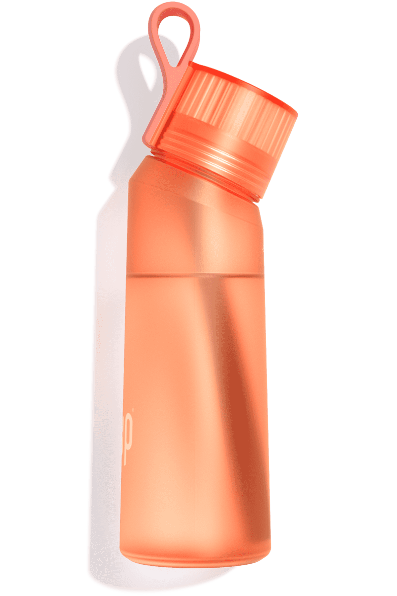Tikhell Wasserflasche, 650 ml, Sport-Luftwasserflasche mit 8  Geschmackskapseln, 0 Zucker, Sport-Luftflasche, 0 Kalorien,  Duftwasserflasche