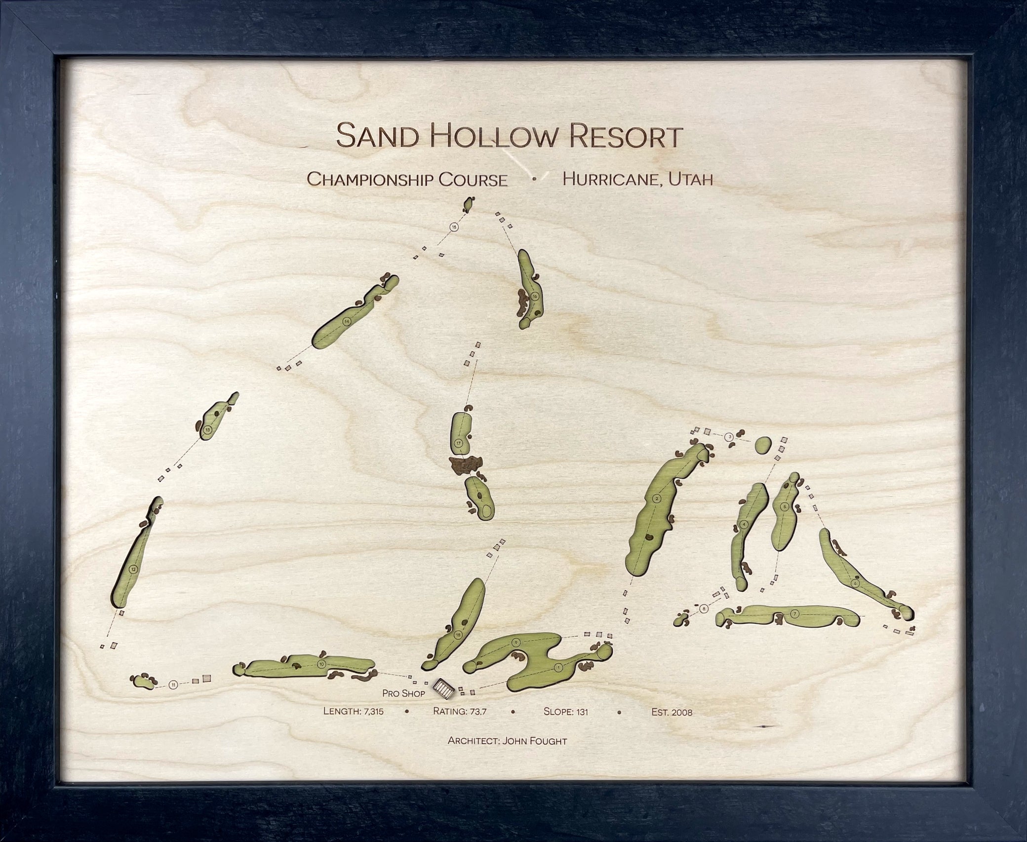 Sand Hollow Golf Course Map Golf Gift