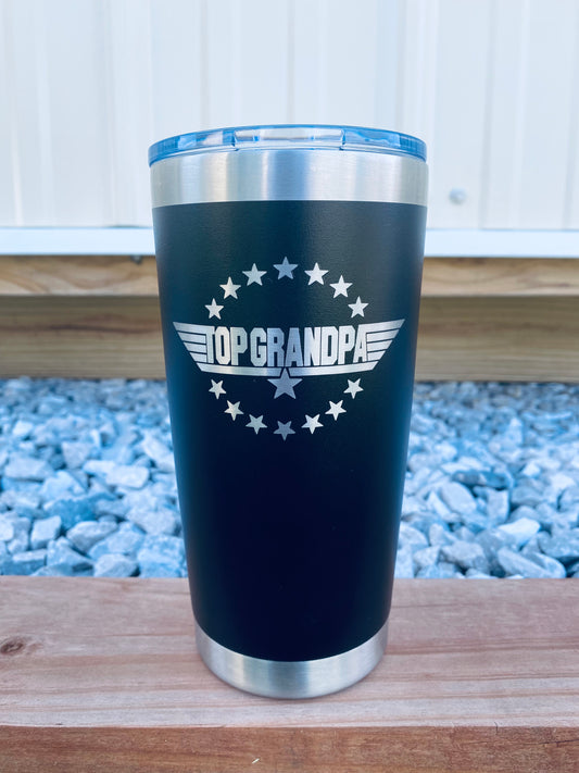 Best Grandpa Ever Personalized Engraved YETI Tumbler - Father's