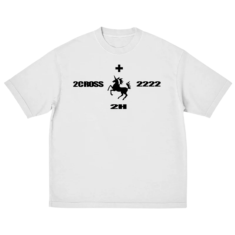 2Hollis '2H Unicorn' White T-Shirt