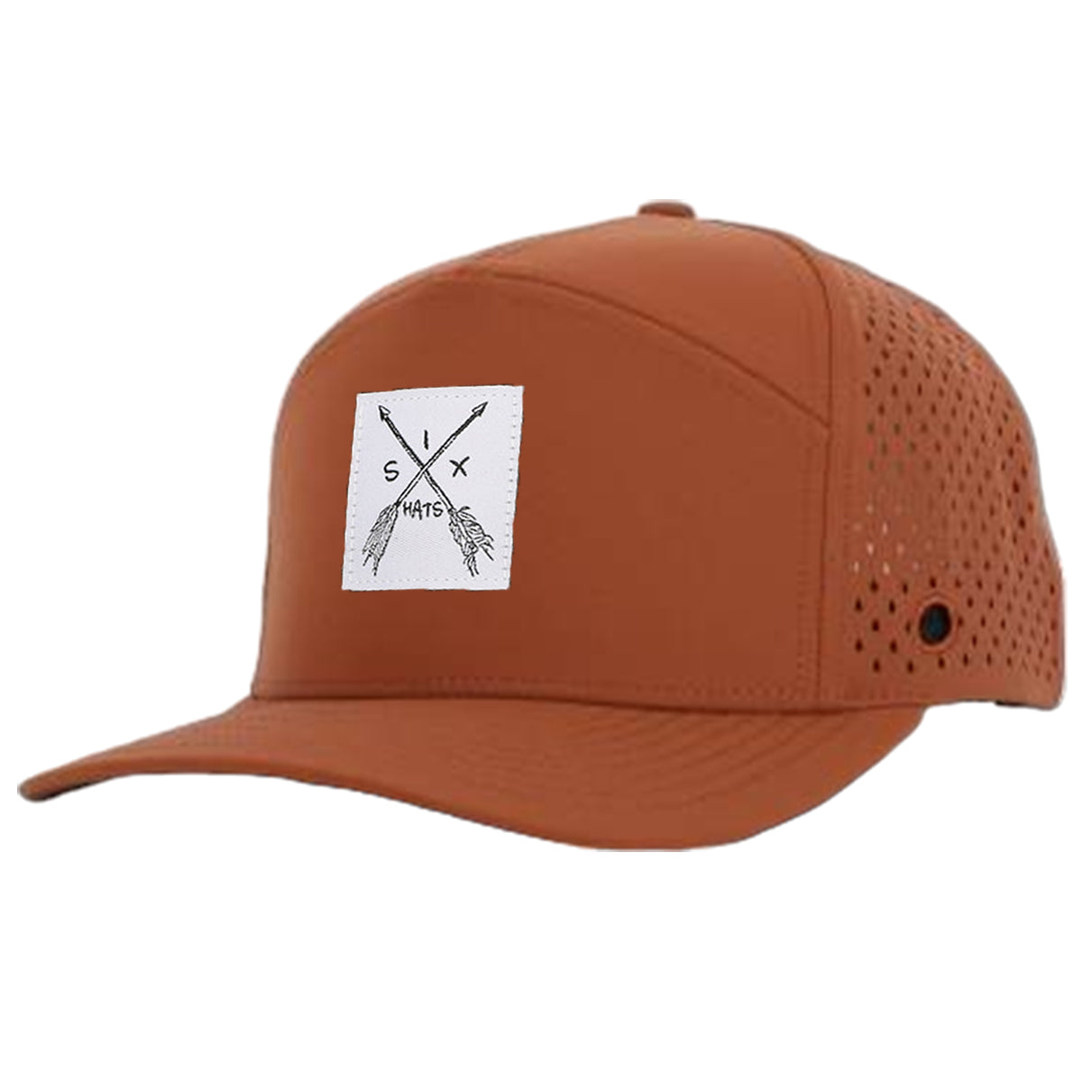 Burnt Orange Arrow Tradesman Waterproof Hat - sixhatssupply product image