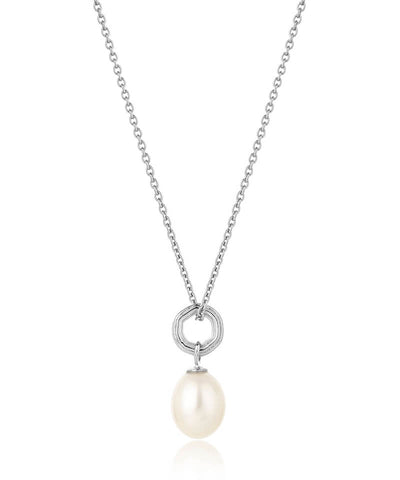 shop unital silver and pearl pendant