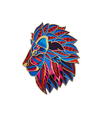 3D Lion Face Mandala Wall Decor