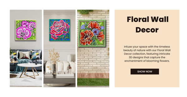 3D Floral Wall Decor