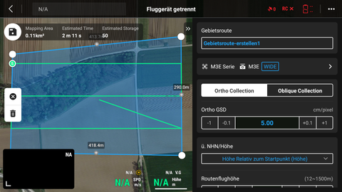 Missionsplanung Mavic 3 E/T/M