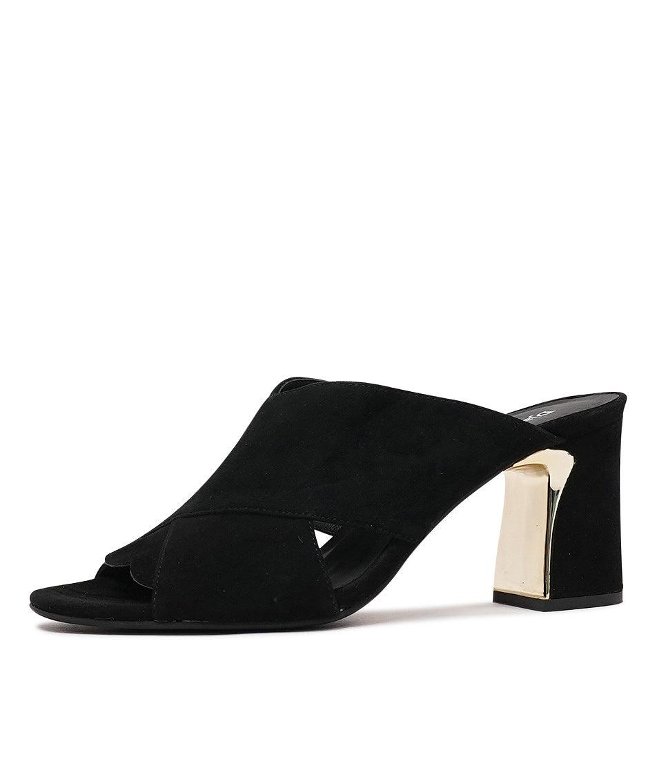 Kadmos Black Suede Heels