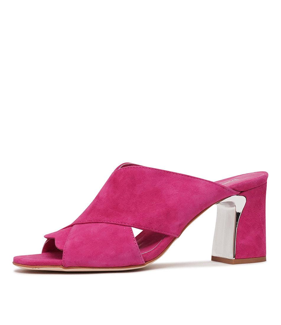 Kadmos Fuchsia Suede Heels