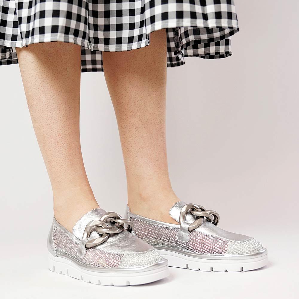 Esin Silver Loafers