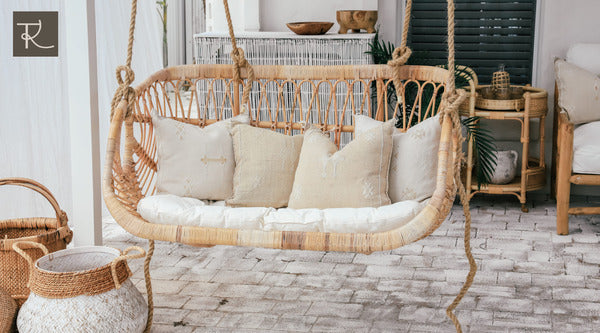 rattan swing chairs are used in many ways thanks to their versatility