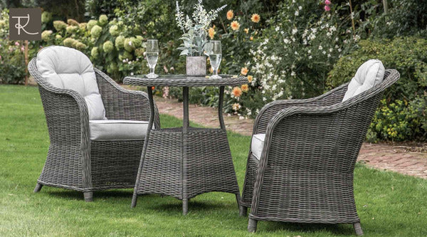 bistro rattan furniture has a natural beauty, is highly portable and is environmentally friendly