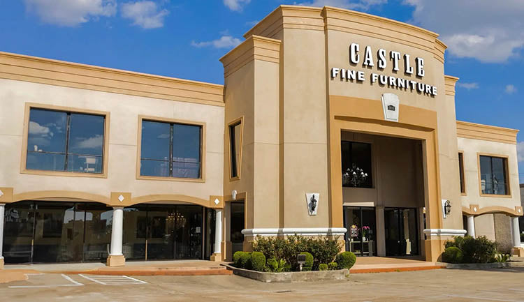 castle fine furniture physical store