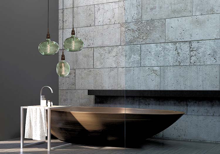 cluster lights provide a fresh and contemporary bathroom option