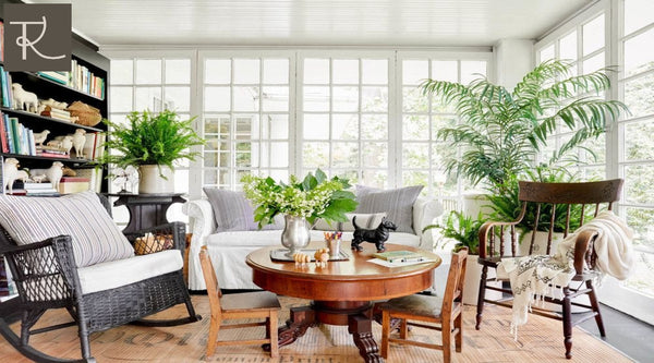 build an intimate, relaxing sunroom with greenery